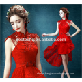 Chic vestidos de casamento curto vermelho Atacado Ladies Ladies Ladies Wedding Dresses